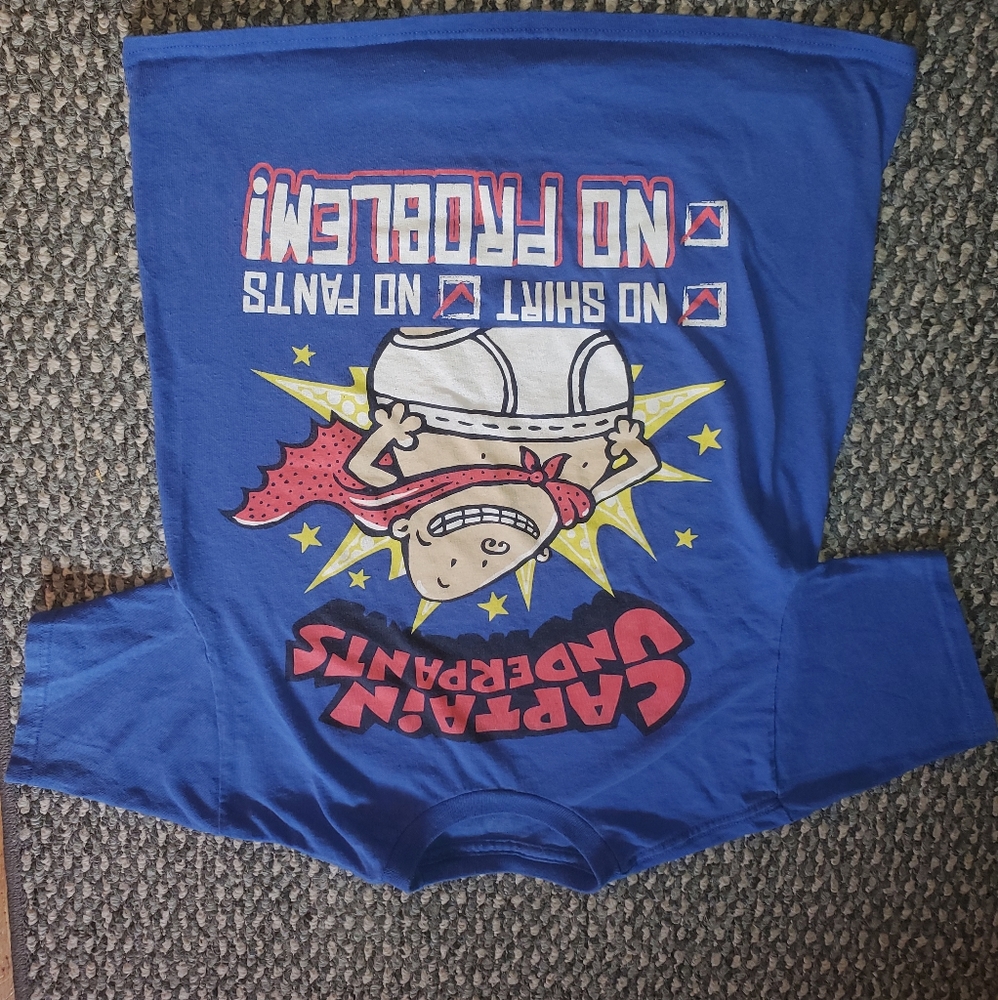 Boys tshirt captain underpants